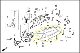 HR125-DSH F0805 BY DASH 125 DIS GRNJ.ARKA GOVDE SOL BEYAZ
